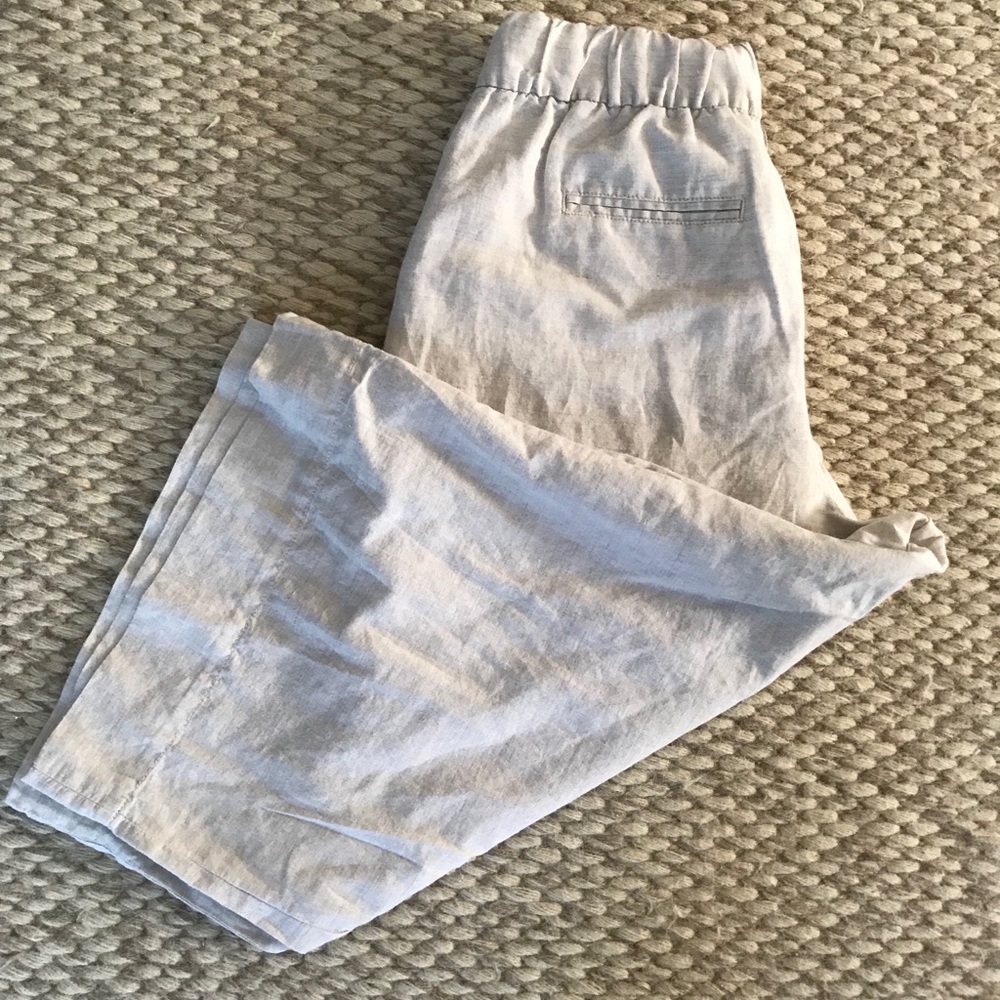 Gap wide leg, high waisted, linen pants